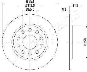 Japanparts DP-0902 - Jarrulevy inparts.fi