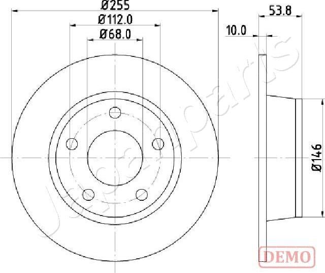 Japanparts DP-0914C - Jarrulevy inparts.fi