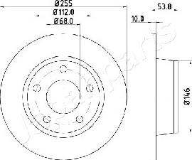 Japanparts DP-0914 - Jarrulevy inparts.fi