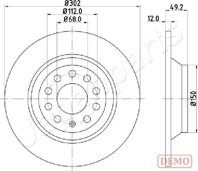 Japanparts DP-0915C - Jarrulevy inparts.fi