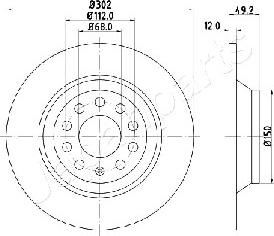 Japanparts DP-0915 - Jarrulevy inparts.fi