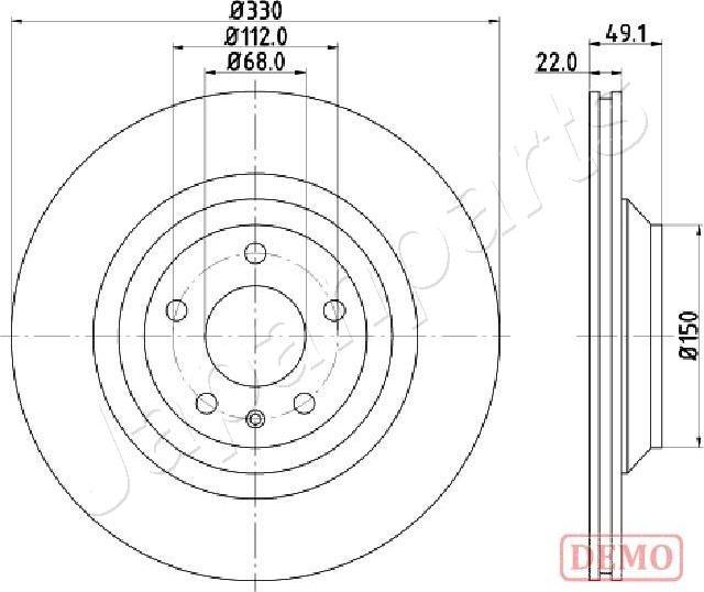 Japanparts DP-0916C - Jarrulevy inparts.fi