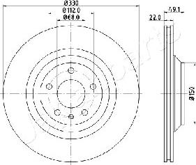 Japanparts DP-0916 - Jarrulevy inparts.fi