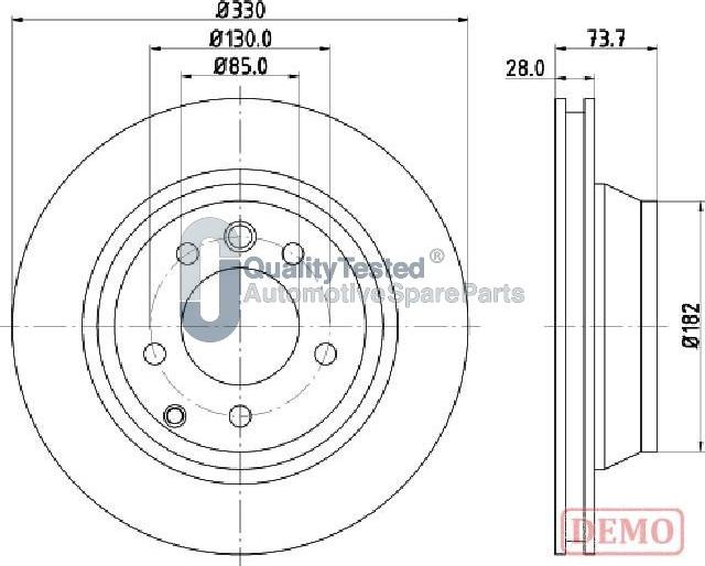 Japanparts DP0918JM - Jarrulevy inparts.fi