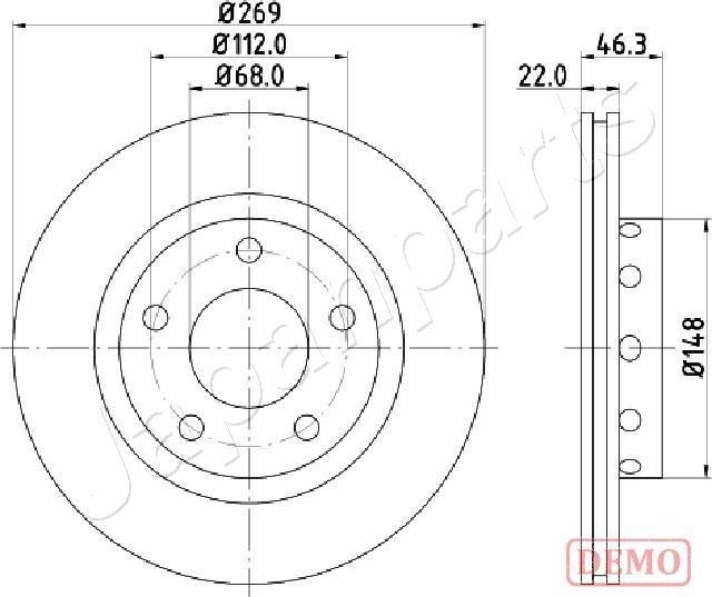 Japanparts DP-0913C - Jarrulevy inparts.fi