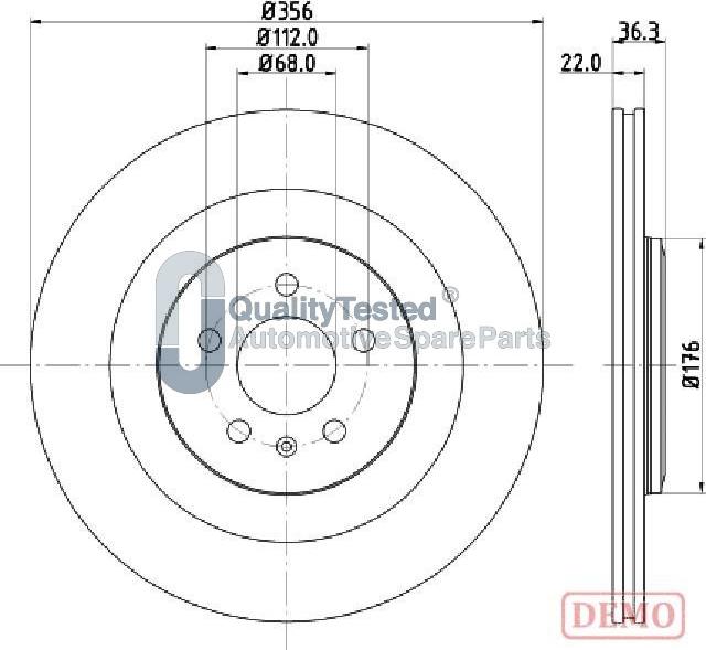 Japanparts DP0917JM - Jarrulevy inparts.fi