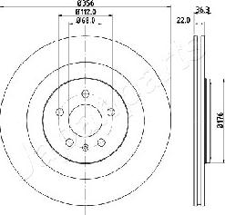 Japanparts DP-0917 - Jarrulevy inparts.fi