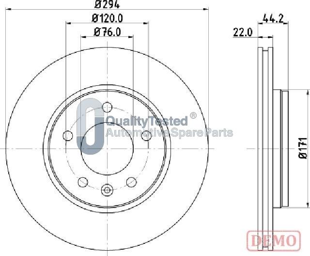 Japanparts DP0925JM - Jarrulevy inparts.fi