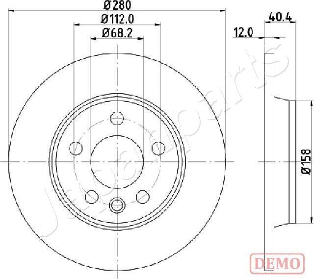 Japanparts DP-0926C - Jarrulevy inparts.fi