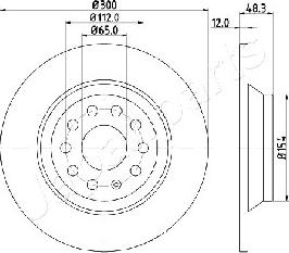 Japanparts DP-0920 - Jarrulevy inparts.fi