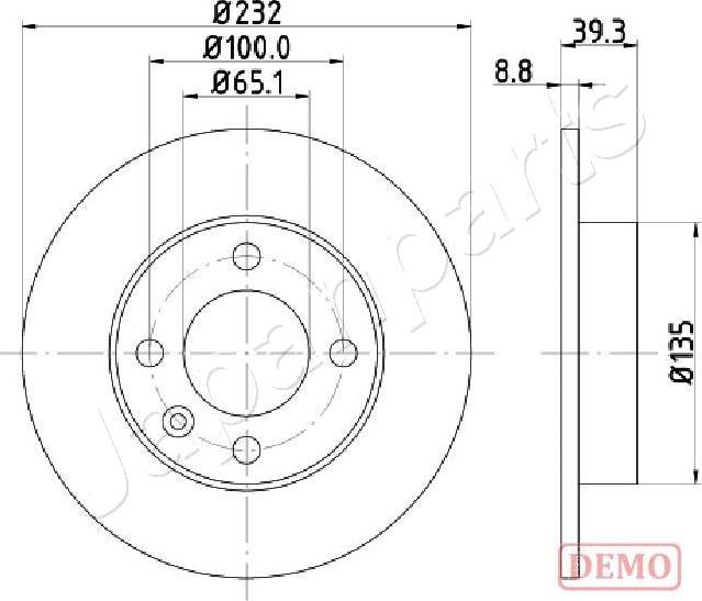 Japanparts DP-0921C - Jarrulevy inparts.fi