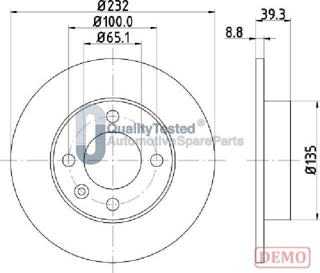 Japanparts DP0921JM - Jarrulevy inparts.fi