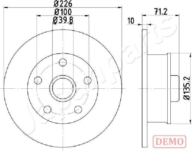 Japanparts DP-0923C - Jarrulevy inparts.fi