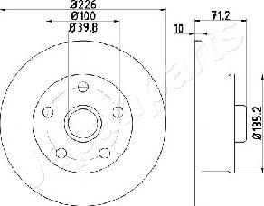 Japanparts DP-0923 - Jarrulevy inparts.fi