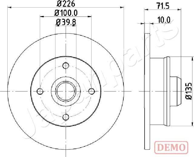 Japanparts DP-0922C - Jarrulevy inparts.fi