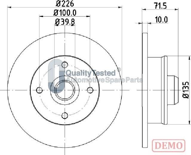 Japanparts DP0922JM - Jarrulevy inparts.fi