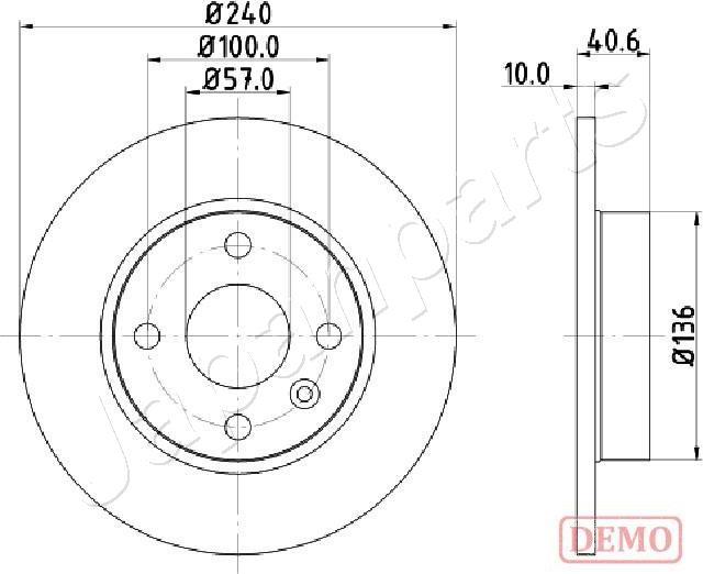 Japanparts DP-0405C - Jarrulevy inparts.fi