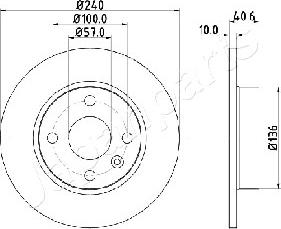 Japanparts DP-0405 - Jarrulevy inparts.fi