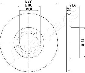 Japanparts DP-0401 - Jarrulevy inparts.fi