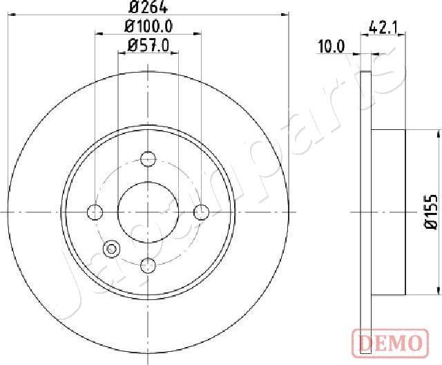 Japanparts DP-0407C - Jarrulevy inparts.fi