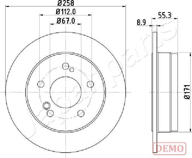 Japanparts DP-0504C - Jarrulevy inparts.fi