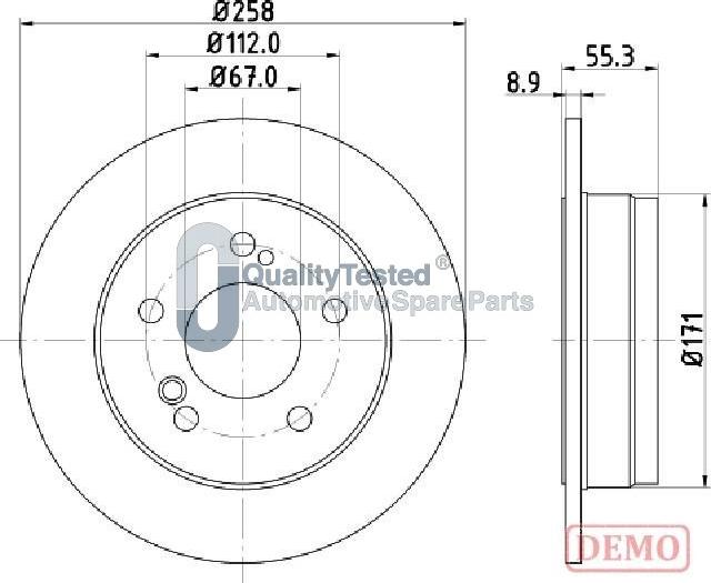 Japanparts DP0504JM - Jarrulevy inparts.fi