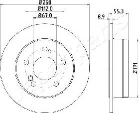 Japanparts DP-0504 - Jarrulevy inparts.fi