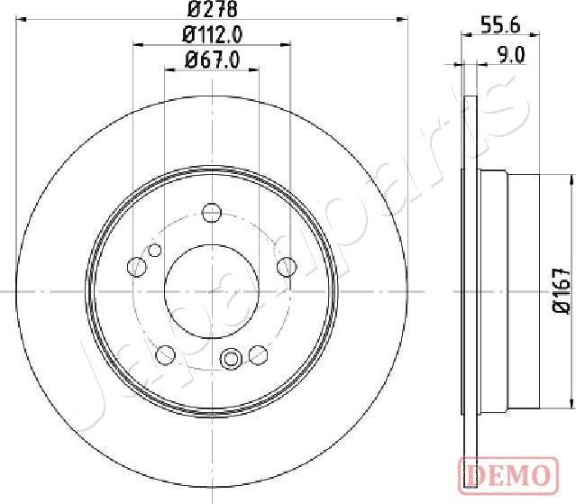 Japanparts DP-0505C - Jarrulevy inparts.fi