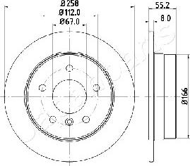 Japanparts DP-0500 - Jarrulevy inparts.fi