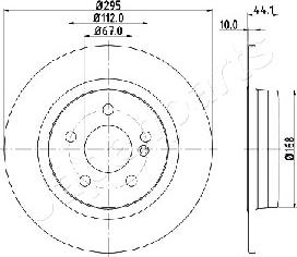 Japanparts DP-0503 - Jarrulevy inparts.fi