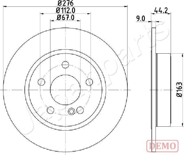 Japanparts DP-0502C - Jarrulevy inparts.fi