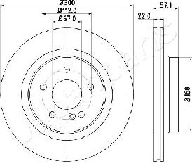 Japanparts DP-0510 - Jarrulevy inparts.fi