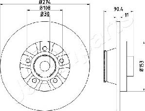 Japanparts DP-0511 - Jarrulevy inparts.fi