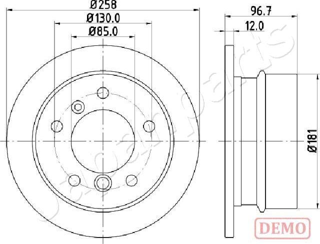 Japanparts DP-0518C - Jarrulevy inparts.fi