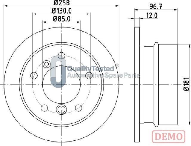 Japanparts DP0518JM - Jarrulevy inparts.fi