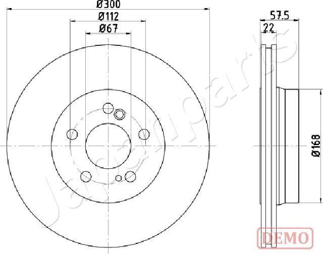 Japanparts DP-0517C - Jarrulevy inparts.fi