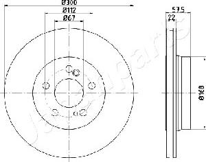 Japanparts DP-0517 - Jarrulevy inparts.fi