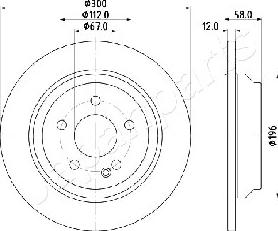 Japanparts DP-0531 - Jarrulevy inparts.fi