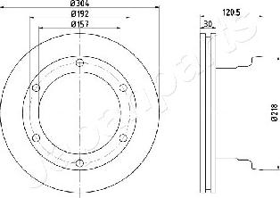 Japanparts DP-0529 - Jarrulevy inparts.fi