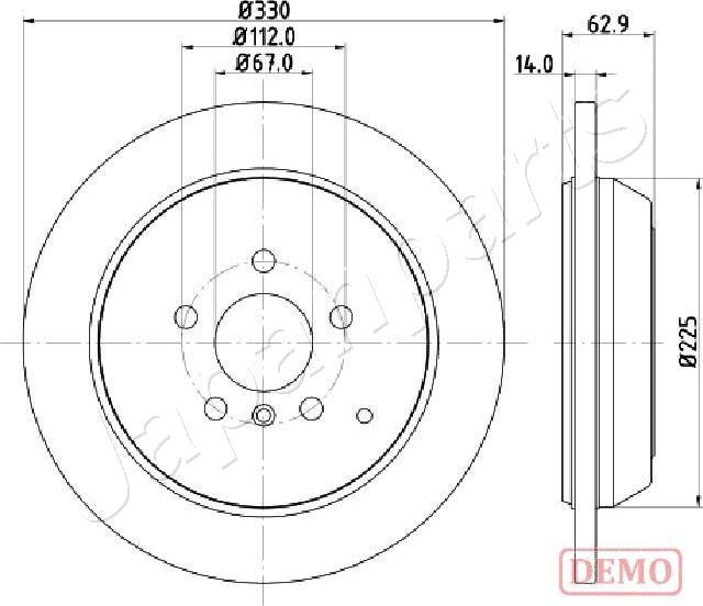 Japanparts DP-0524C - Jarrulevy inparts.fi