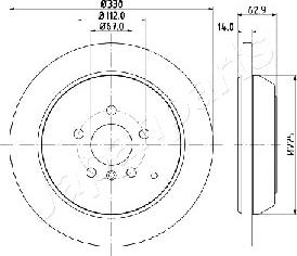 Japanparts DP-0524 - Jarrulevy inparts.fi