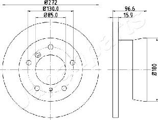 Japanparts DP-0526 - Jarrulevy inparts.fi