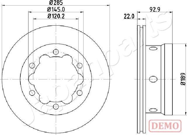 Japanparts DP-0528C - Jarrulevy inparts.fi