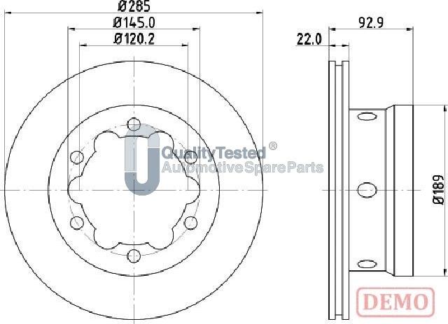 Japanparts DP0528JM - Jarrulevy inparts.fi