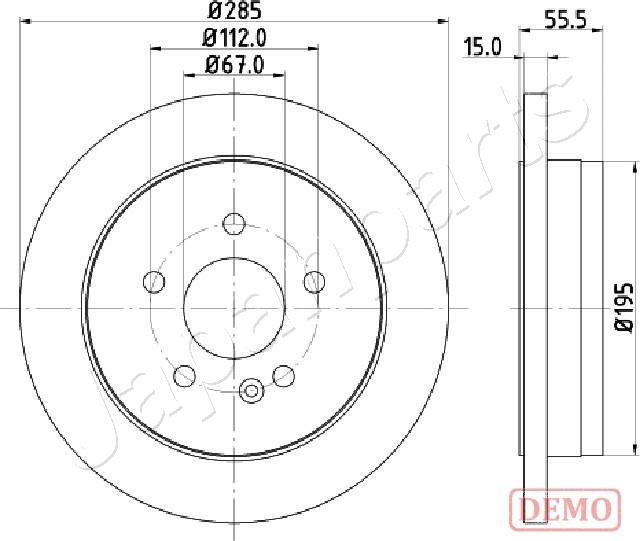 Japanparts DP-0522C - Jarrulevy inparts.fi