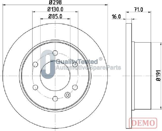 Japanparts DP0527JM - Jarrulevy inparts.fi