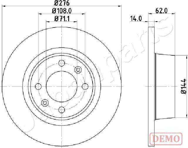 Japanparts DP-0604C - Jarrulevy inparts.fi