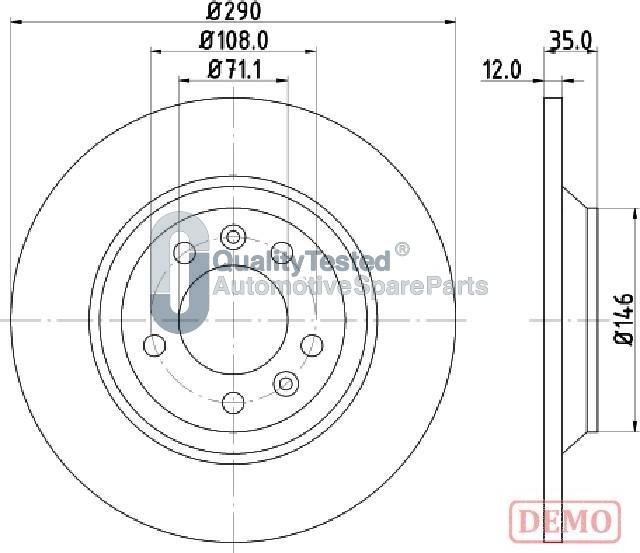 Japanparts DP0605JM - Jarrulevy inparts.fi