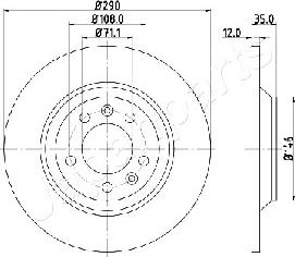 Japanparts DP-0605 - Jarrulevy inparts.fi