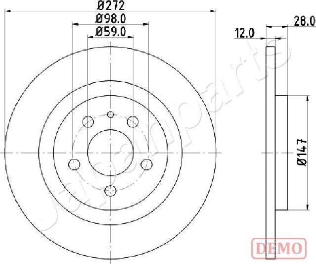 Japanparts DP-0606C - Jarrulevy inparts.fi